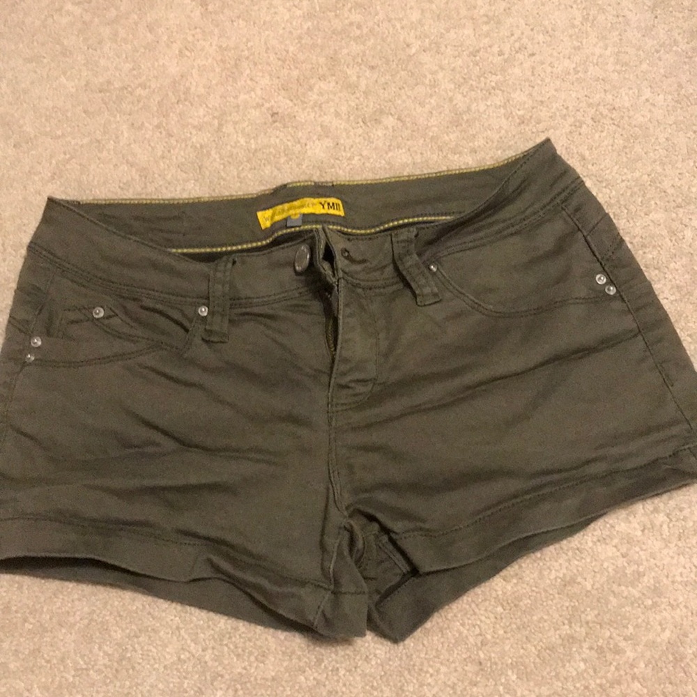 Army green YMI shorts
